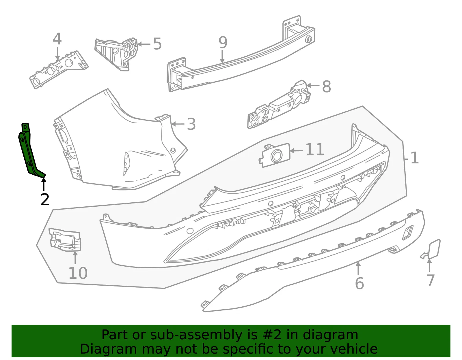 Side Bracket - GM (26436662) - view 2