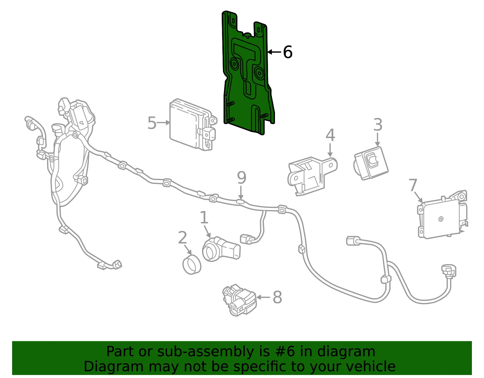 Mount Bracket - GM (26509568) - view 3