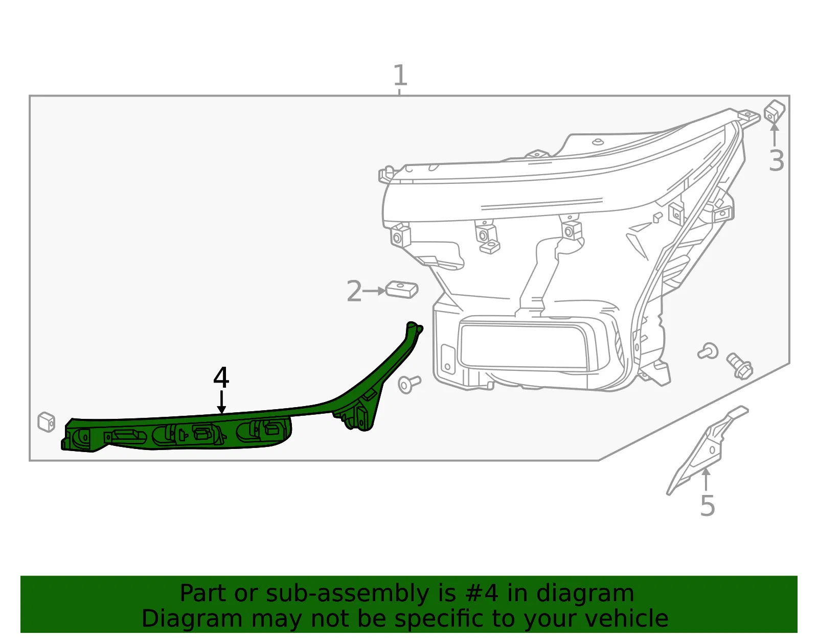 F Bracket - GM (26584713) - view 3