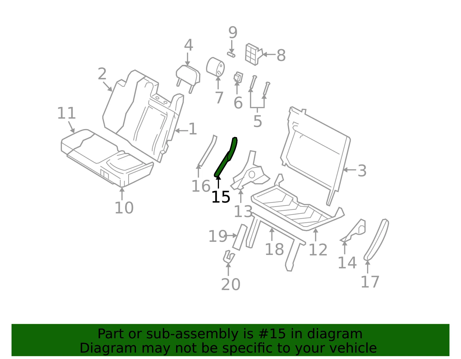 Bracket - Ford (2l1z78624c30aa) - view 9