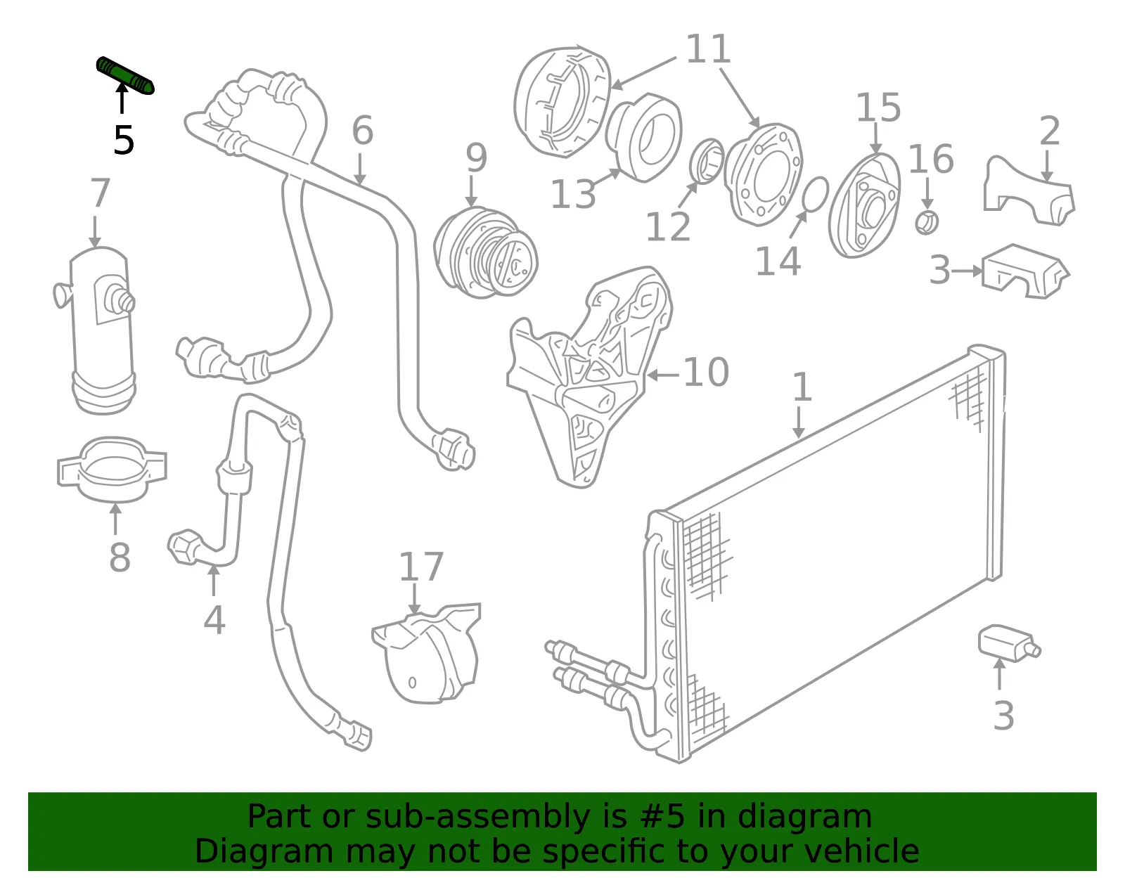 Air Conditioning Orifice Tube - GM (3033879) - view 4