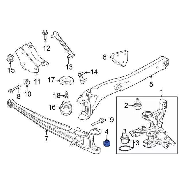 NUT HEX - Ford (383489S441) - view 8