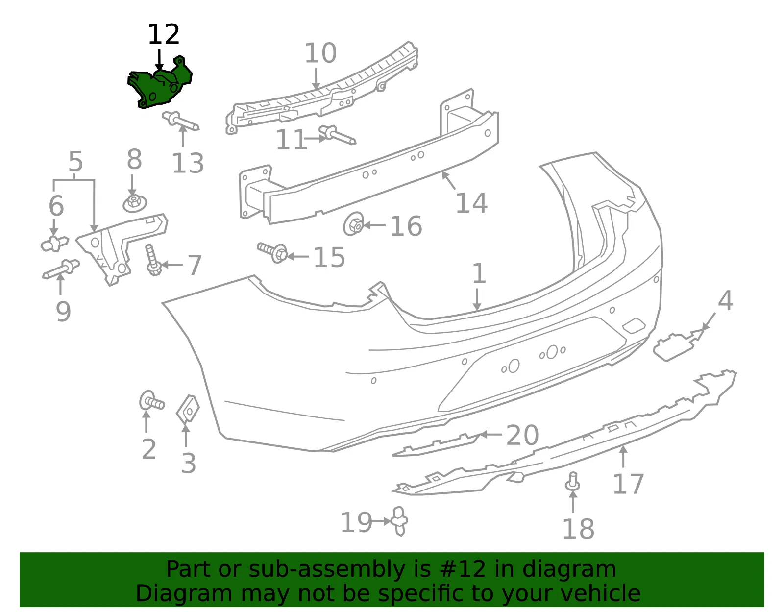 Outer Bracket - Driver's Side (LH) - GM (39124382) - view 4