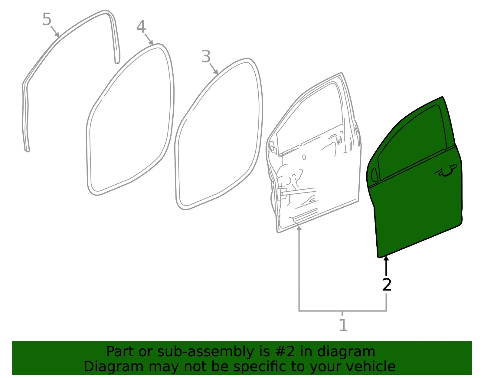 Outer Panel - Driver's Side (LH) - GM (42341607) - view 3