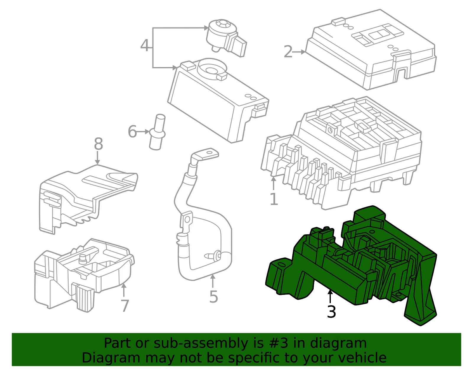 Mount Bracket - GM (42789274) - view 3
