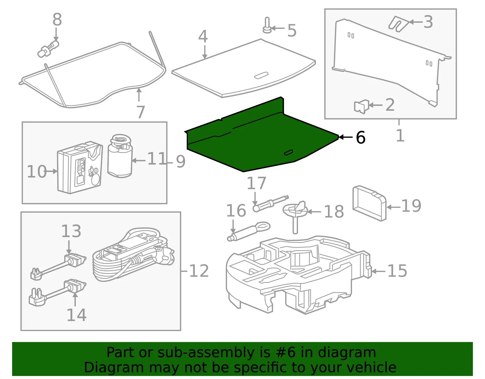 Support Panel - GM (42790169) - view 2