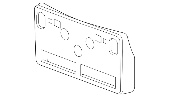 License Bracket - GM (42790224) - view 2