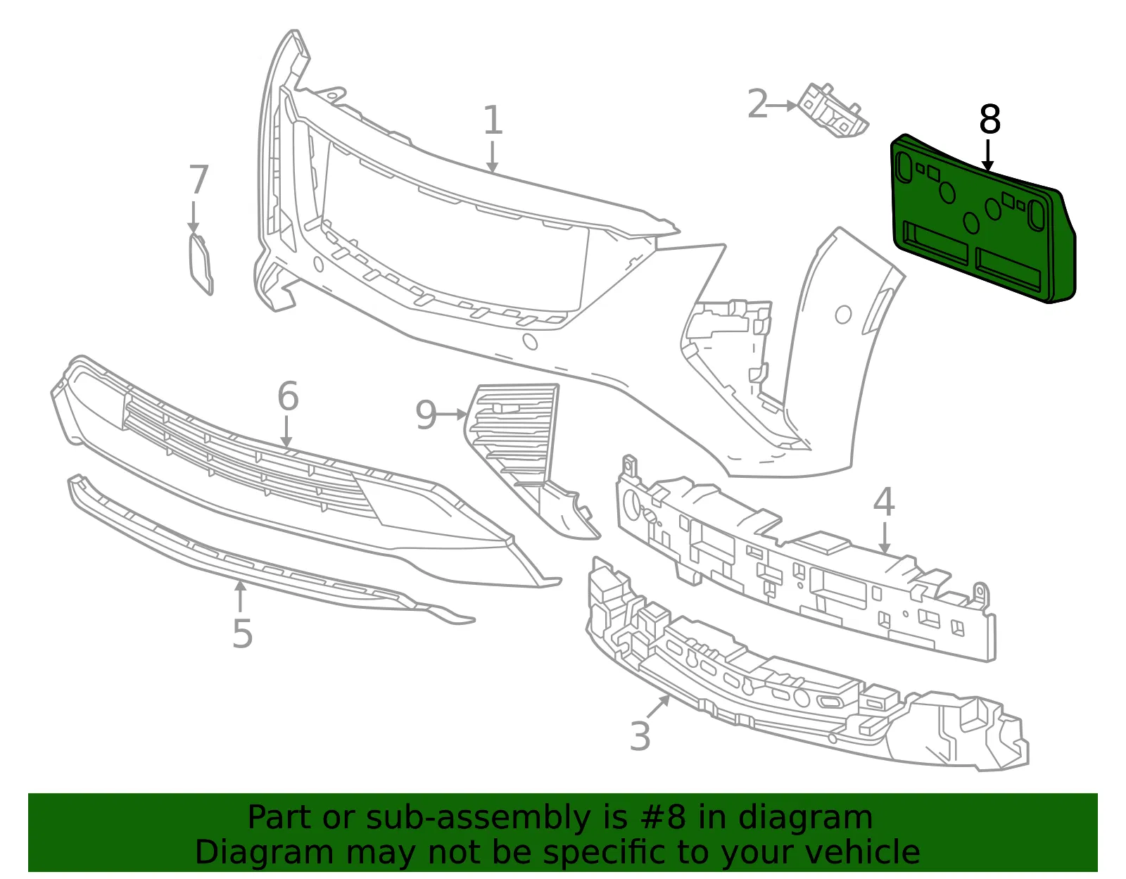 License Bracket - GM (42790224) - view 3