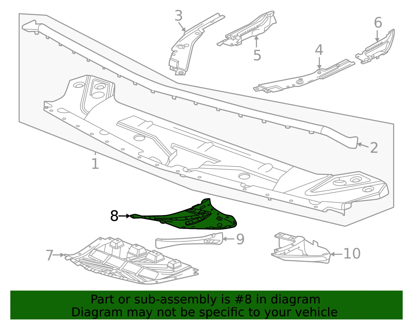 Outer Bracket - GM (42799282) - view 3