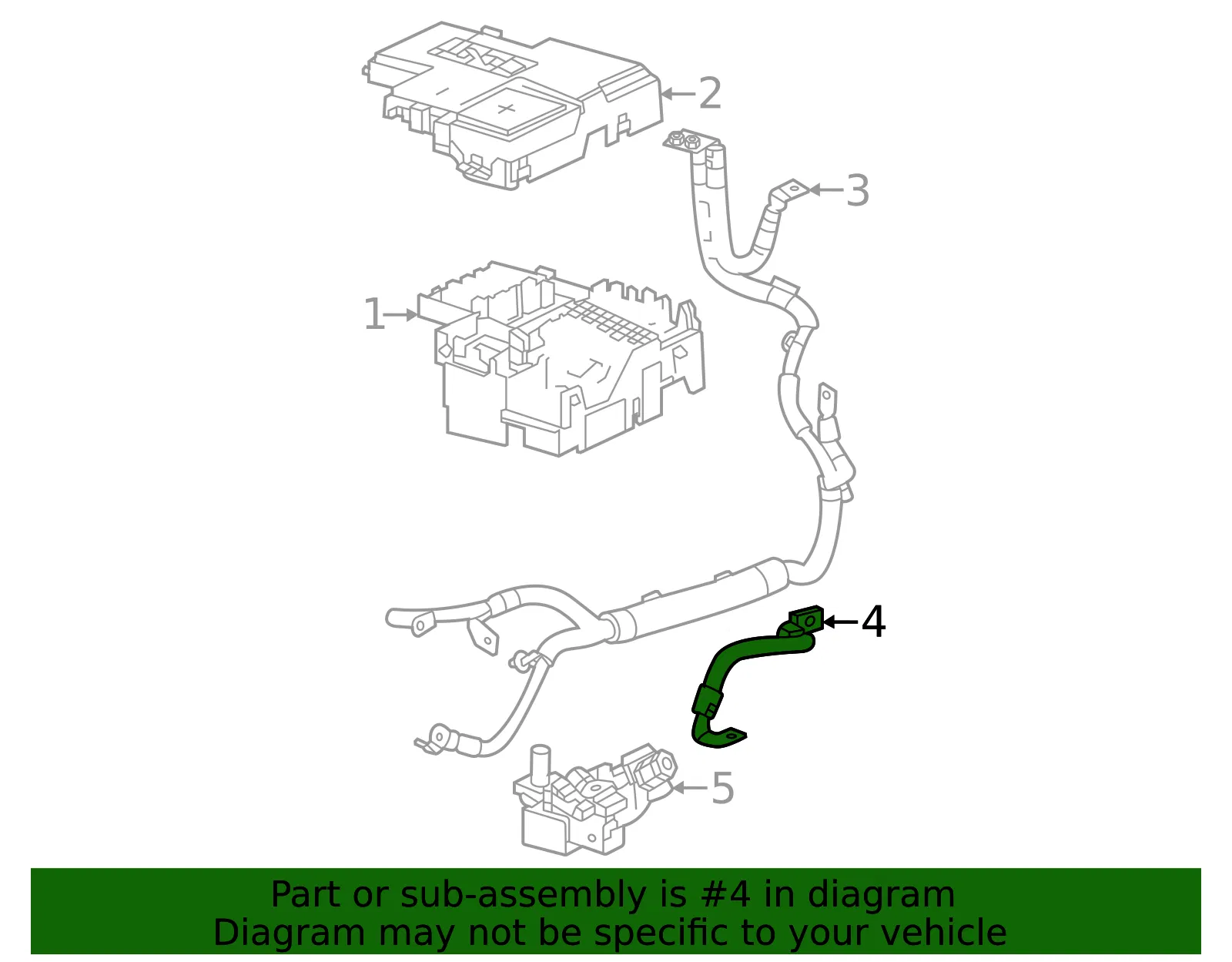 Negative Cable - GM (42825515) - view 3