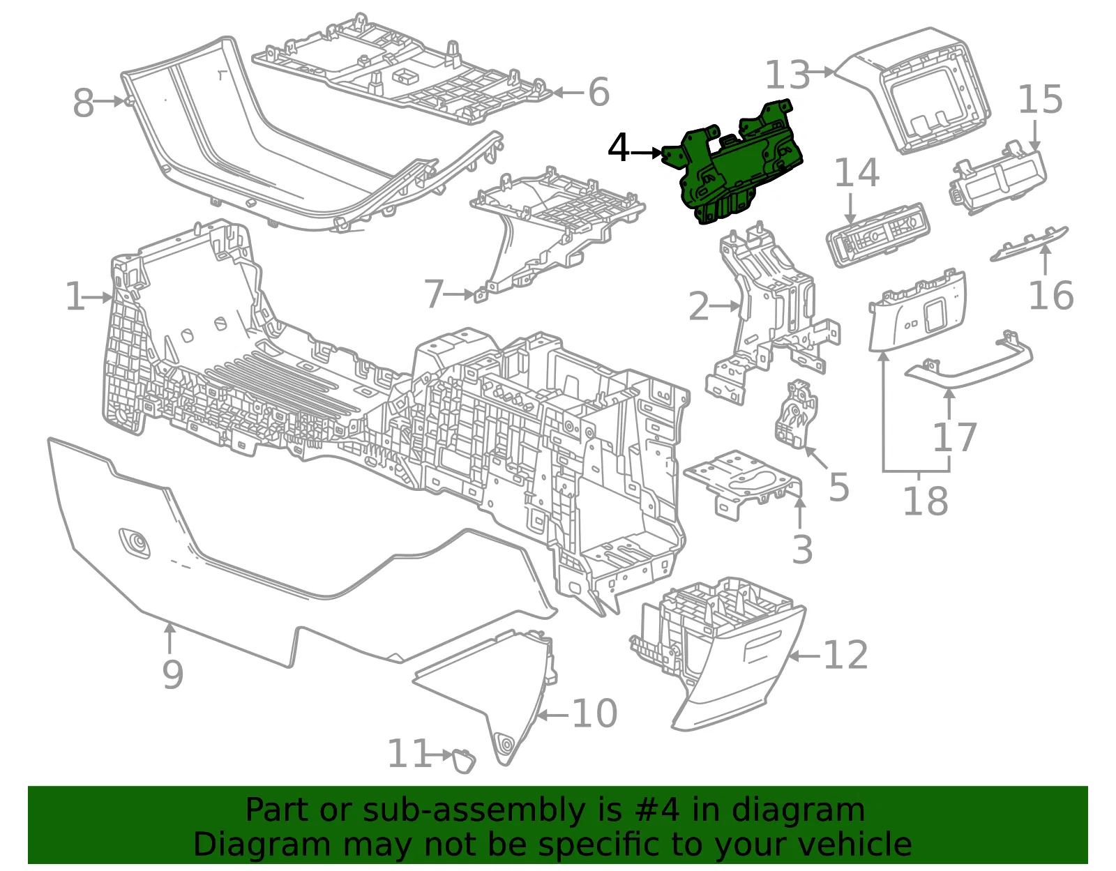Upper Bracket - GM (42843636) - view 3