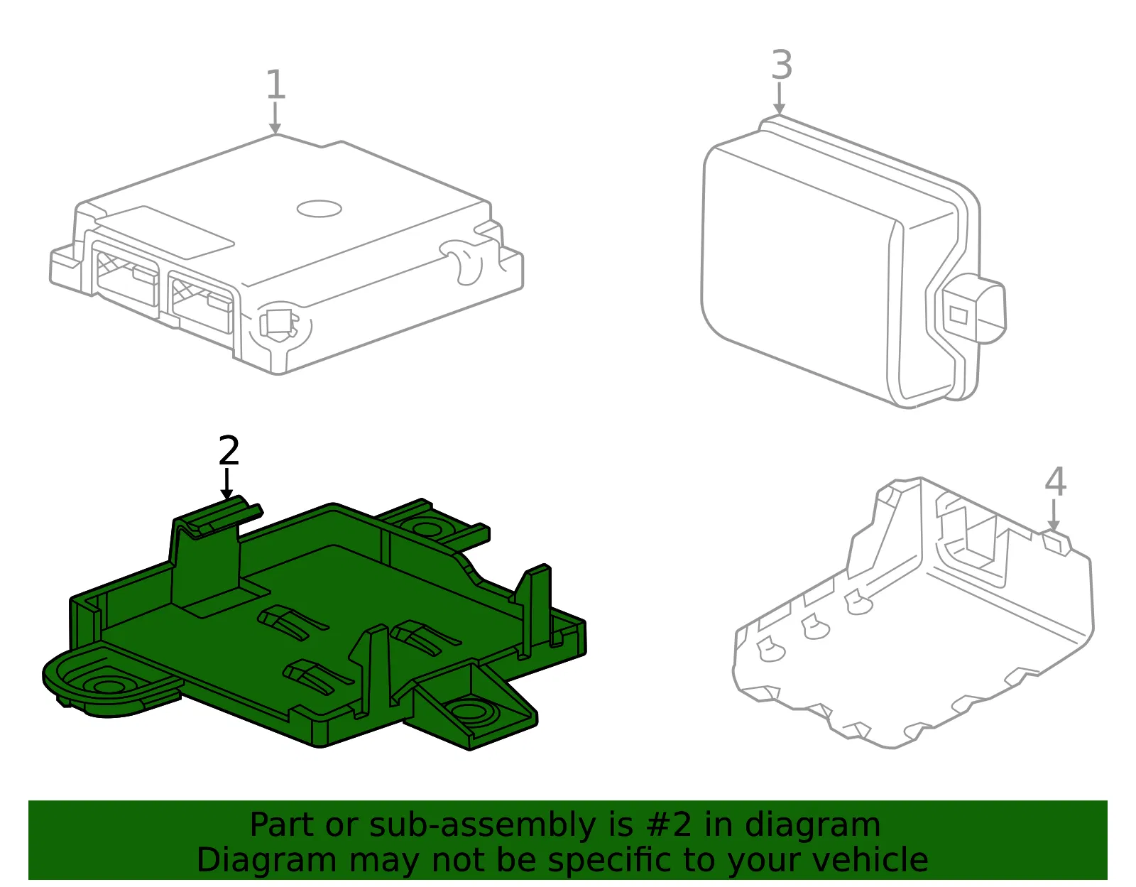 Mount Bracket - GM (42876316) - view 3