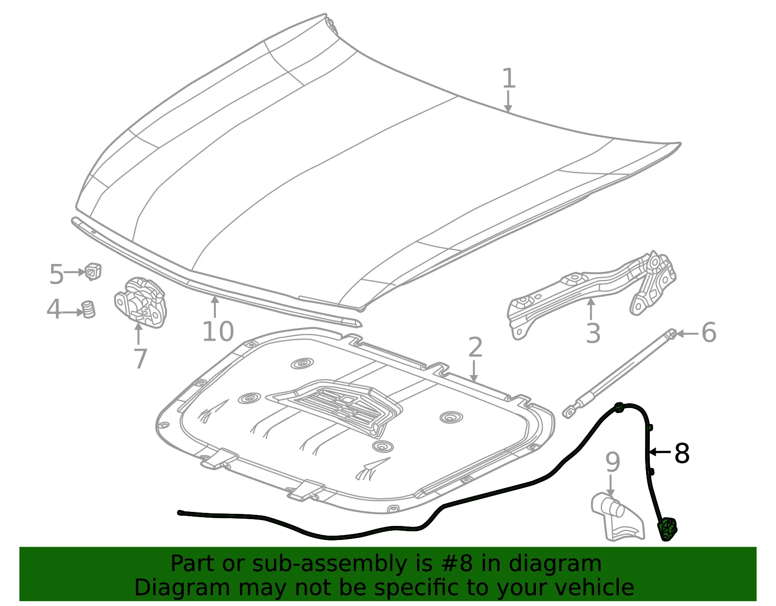 Release Cable - GM (42880852) - view 3