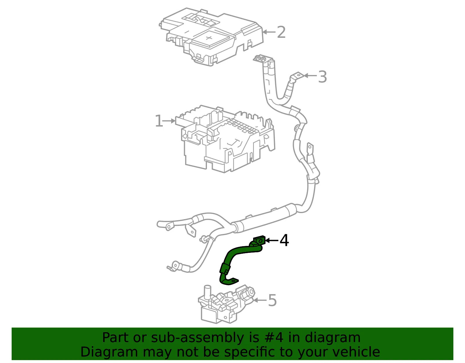 Negative Cable - GM (42945708) - view 2