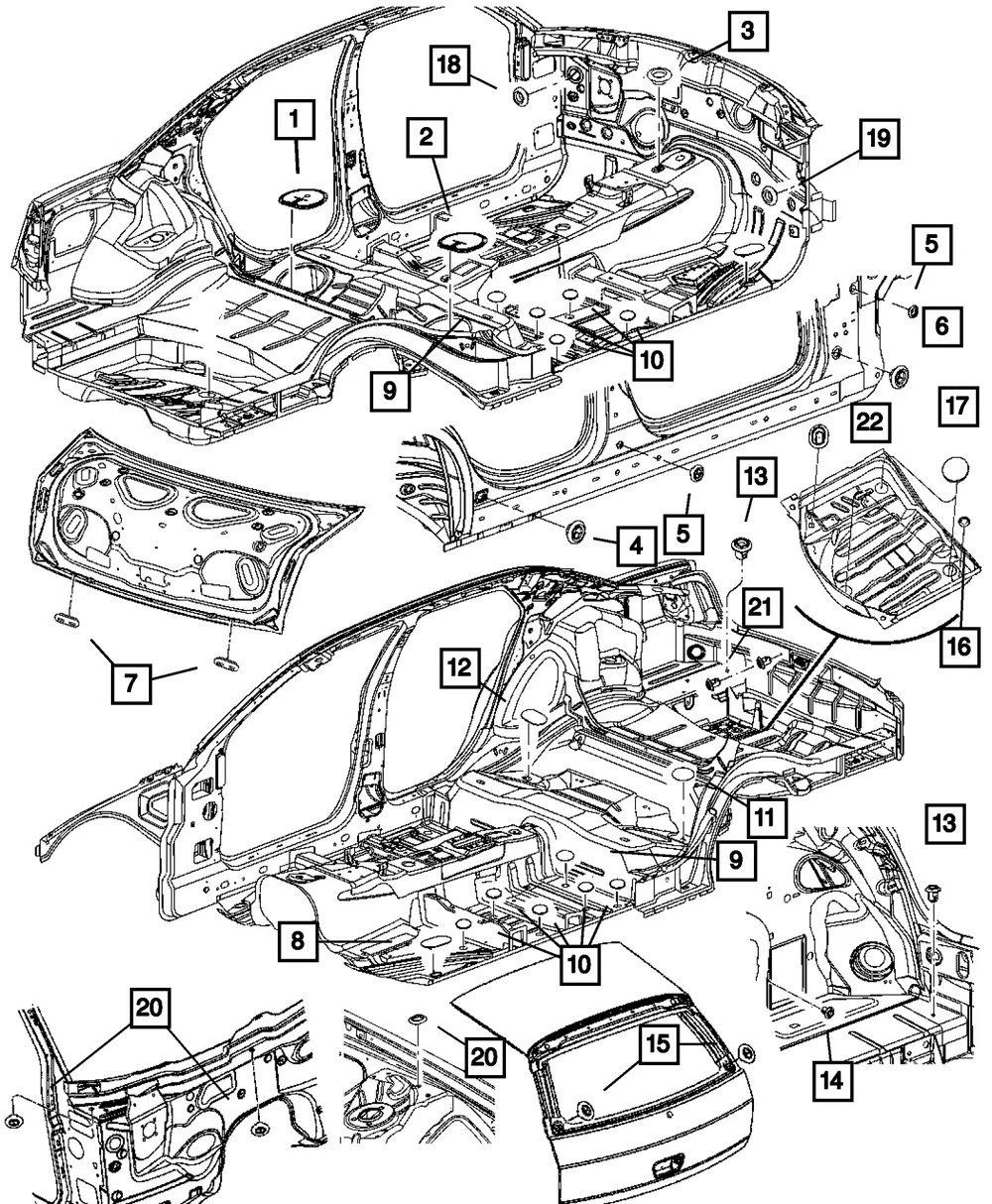 Plug, Antenna Hole - Mopar (4373728)