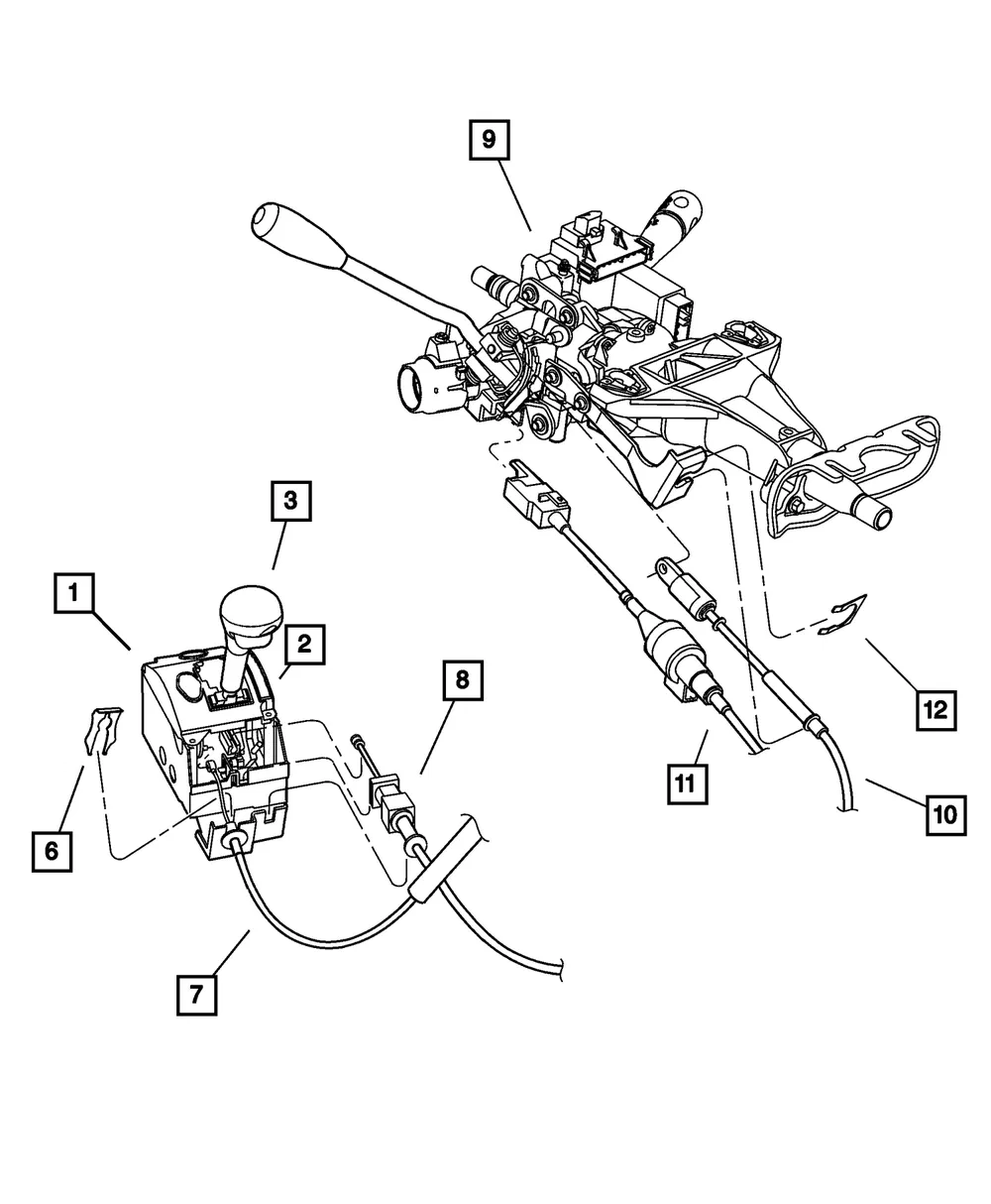 Gear Selector Cable - Mopar (4593216bb)