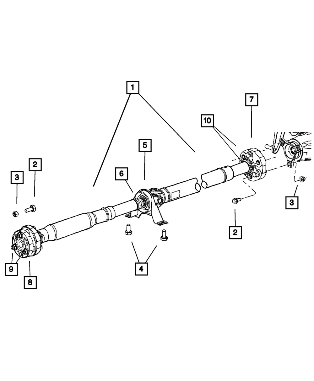Drive Shaft - Mopar (4593546ad)