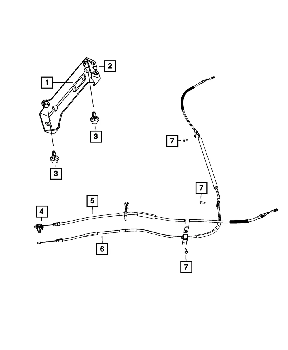 Cable Mounting Bracket - Mopar (4721817aa)