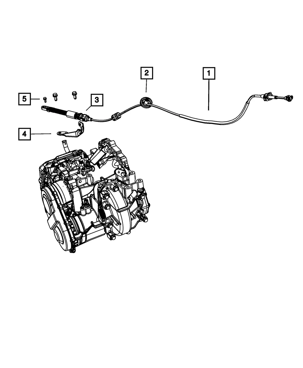 Gearshift Control Cable - Mopar (4721940ae) - view 3