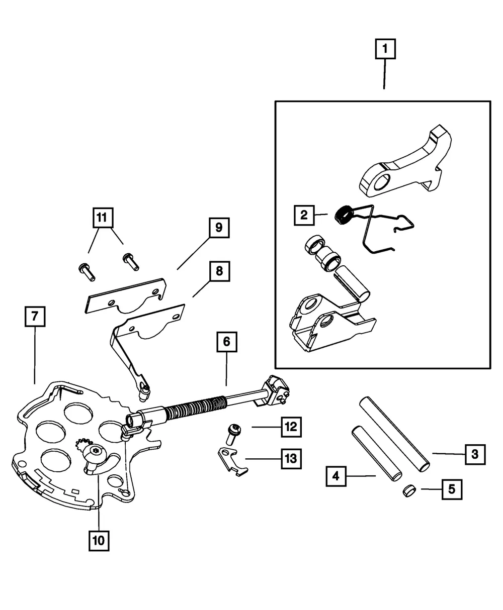 Parking Sprag Rod - Mopar (4800276ab)
