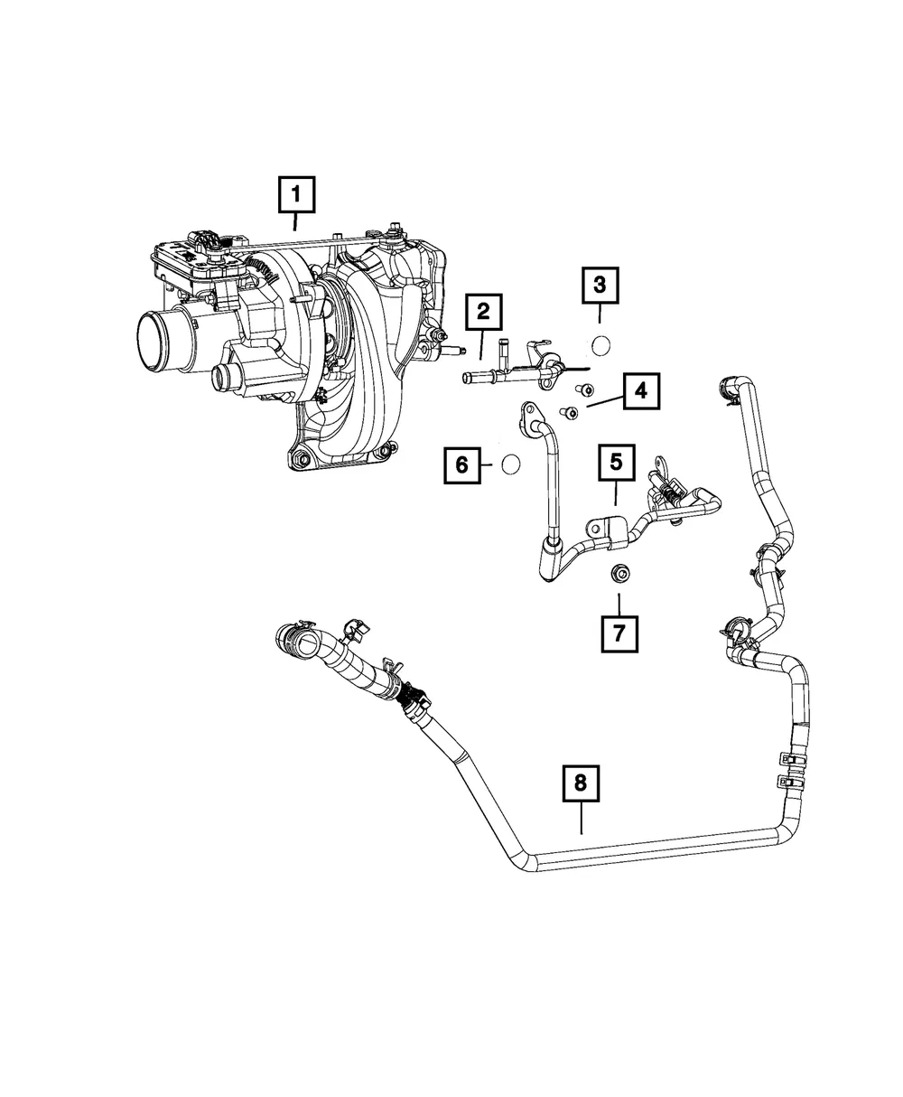 Coolant Tube - Mopar (4893763ae)