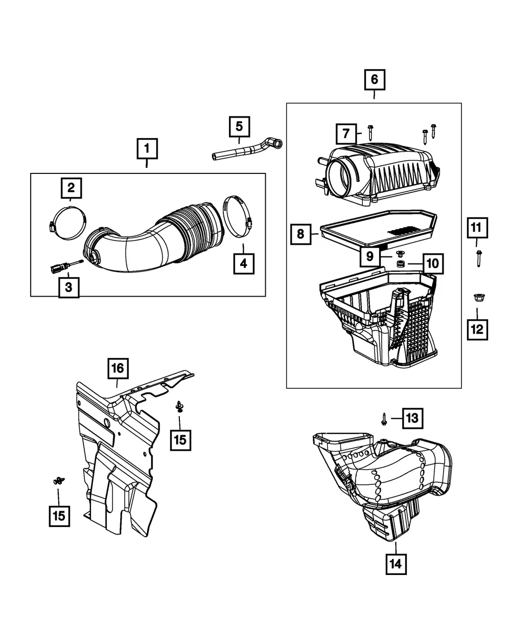 Hose Clamp Clamp - Mopar (5037566AA)
