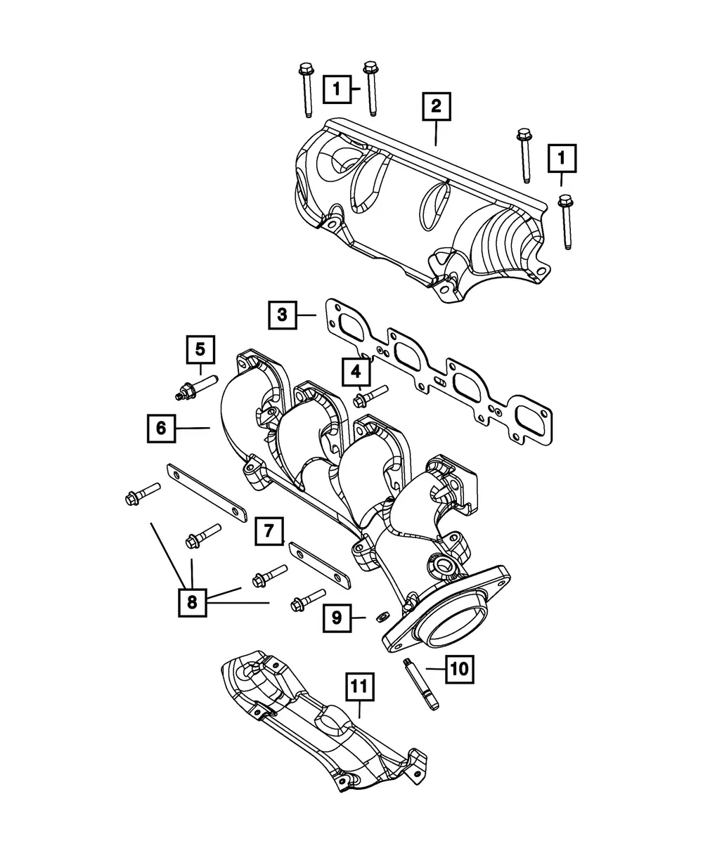 Heat Shield, Lower, Right Side - Mopar (5038550ad)