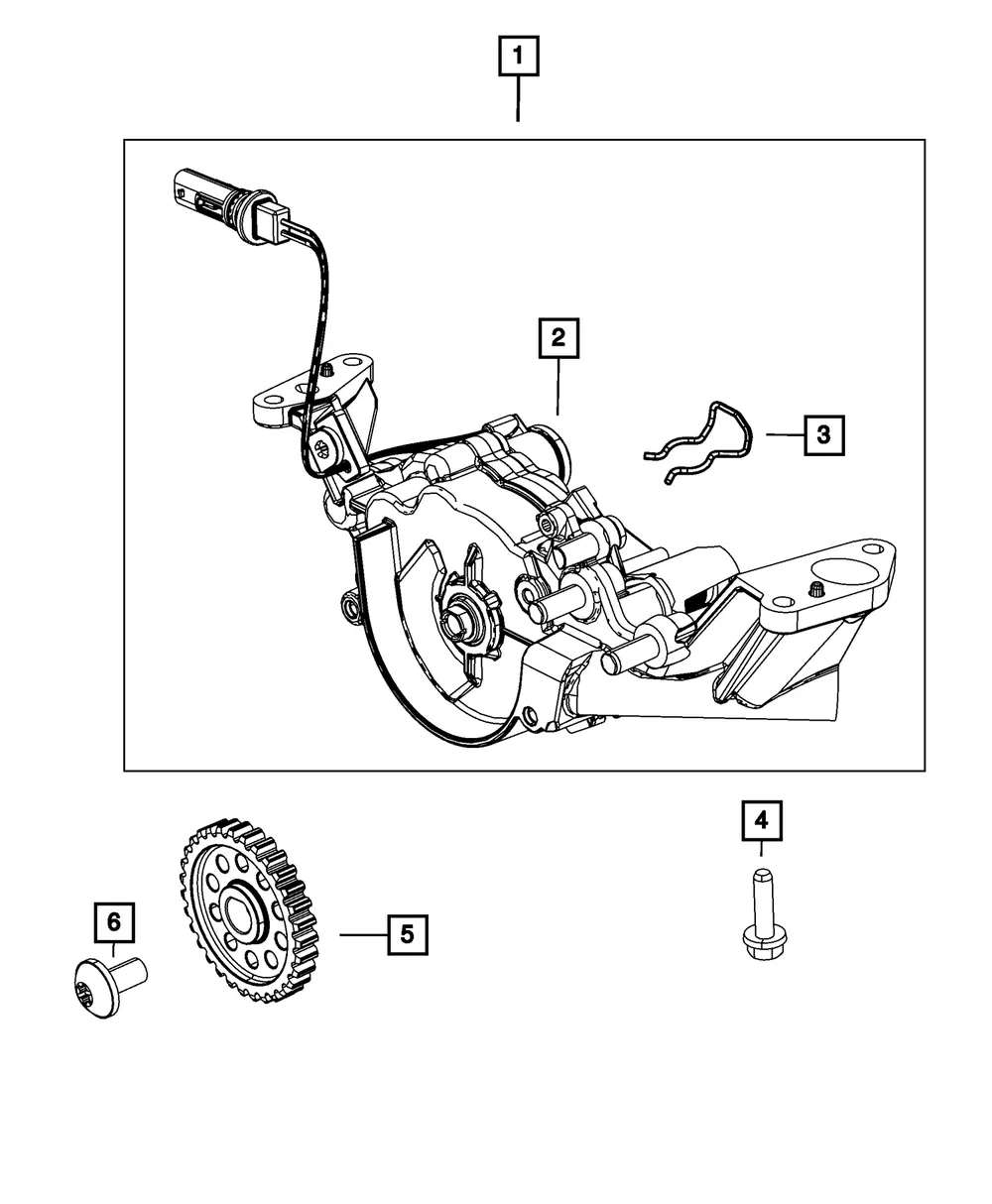 Oil Pump Drive Gear - Mopar (5048090AA) - view 2