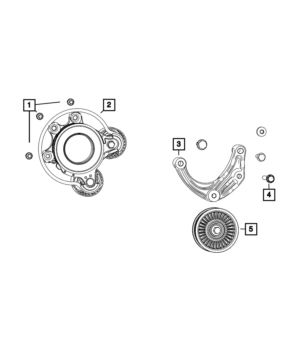 Pulley Bracket - Mopar (5048557ab) - view 4