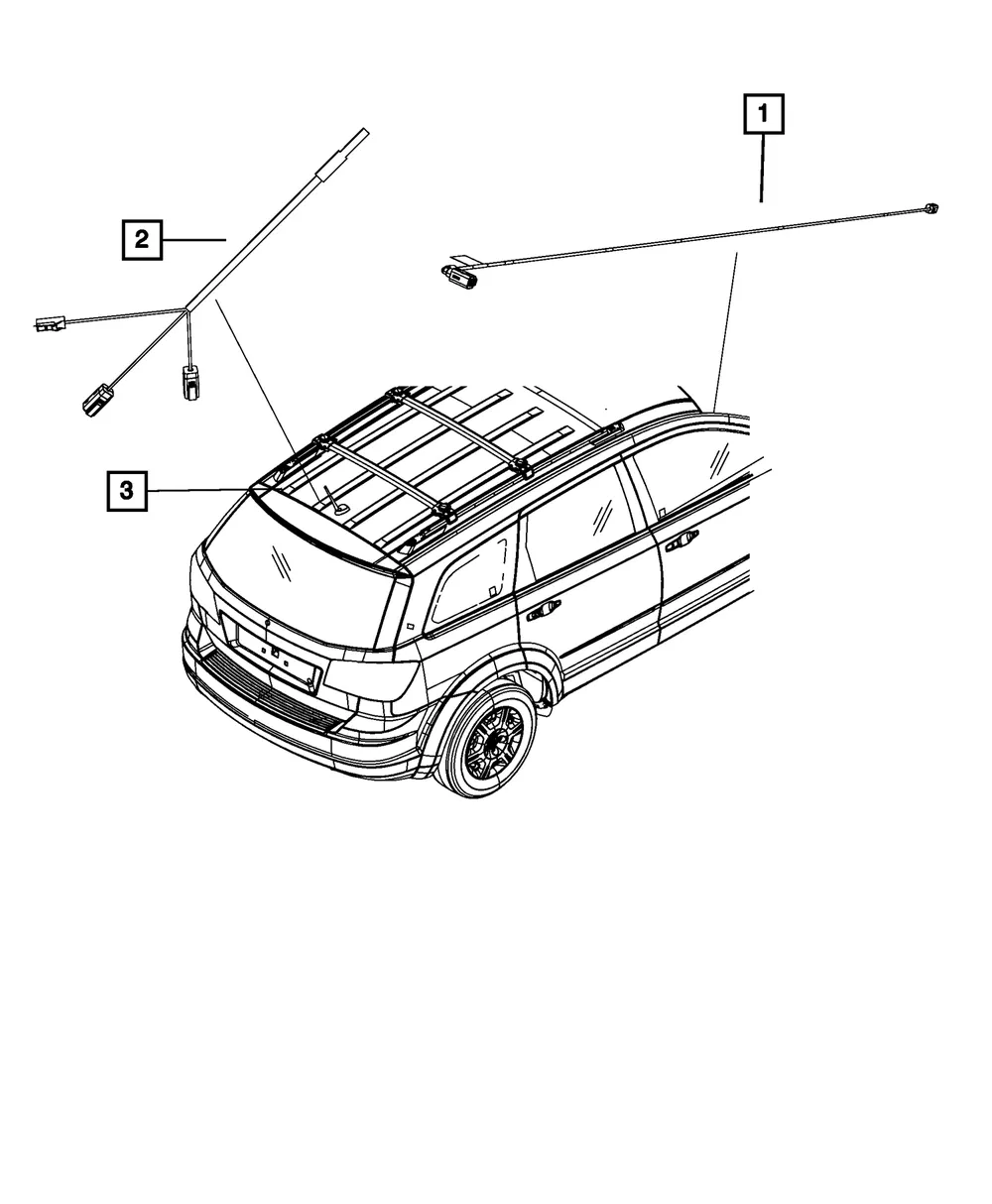 Base Cable And Bracket Antenna - Mopar (5064793AB)