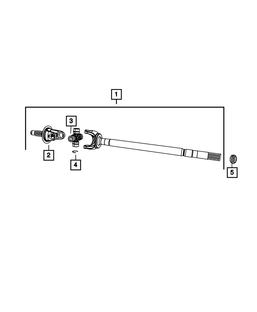 U-Joint Snap Ring - Mopar (5127826aa)