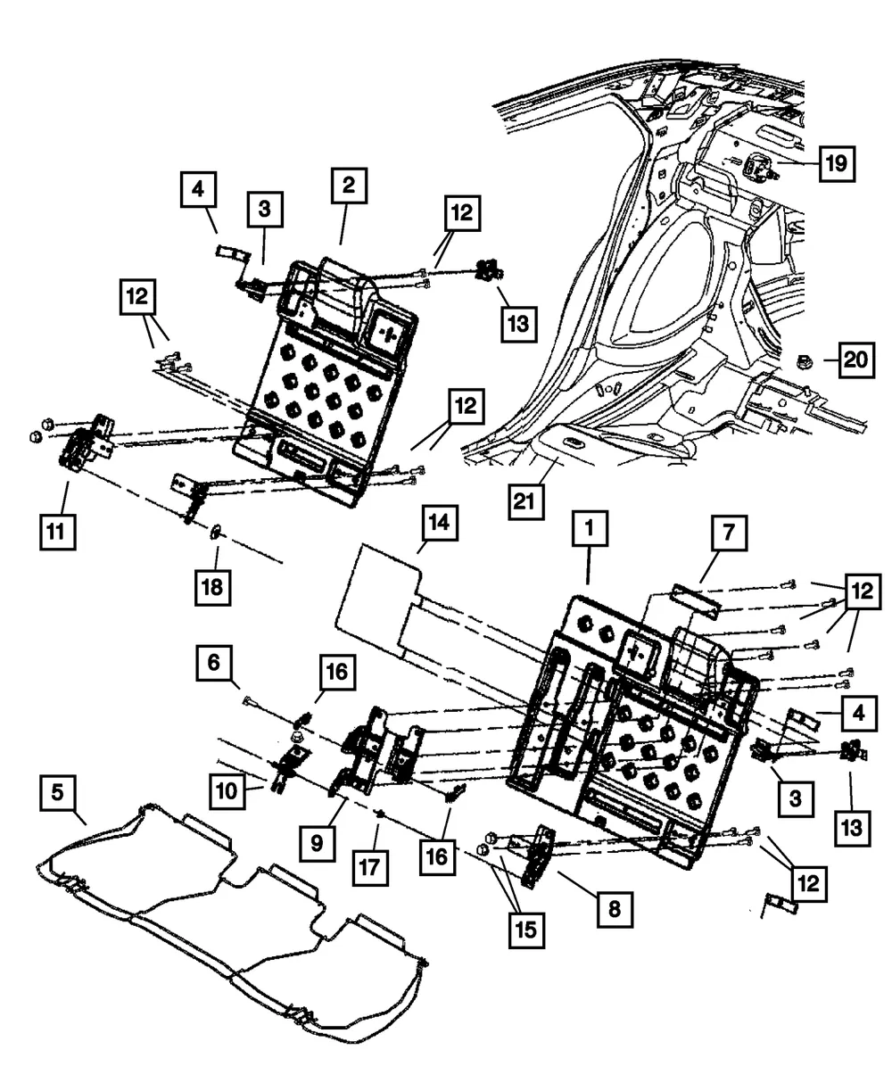 Bolt - Mopar (5139628aa)