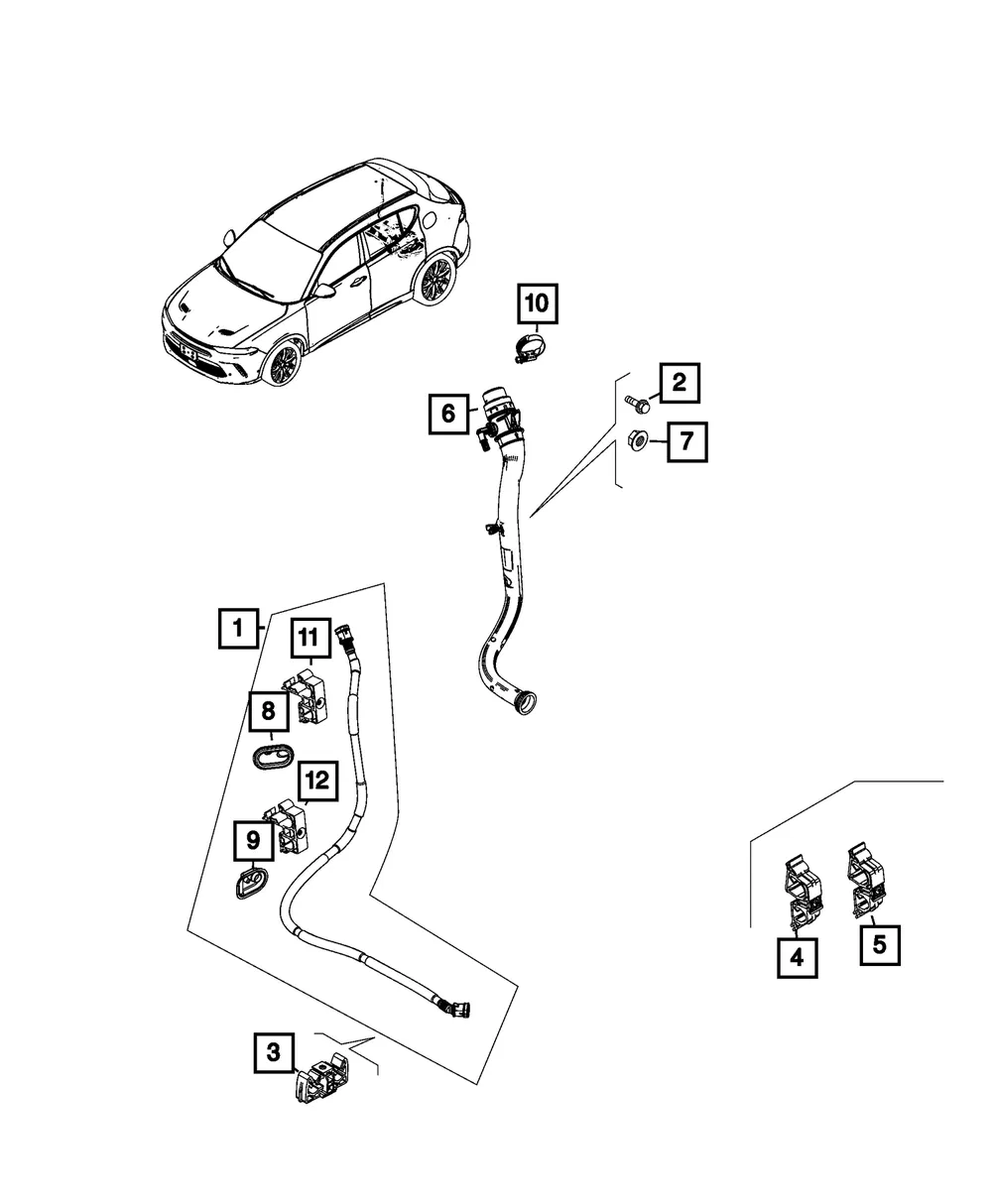 Vent Tube Clip - Mopar (52029677aa)