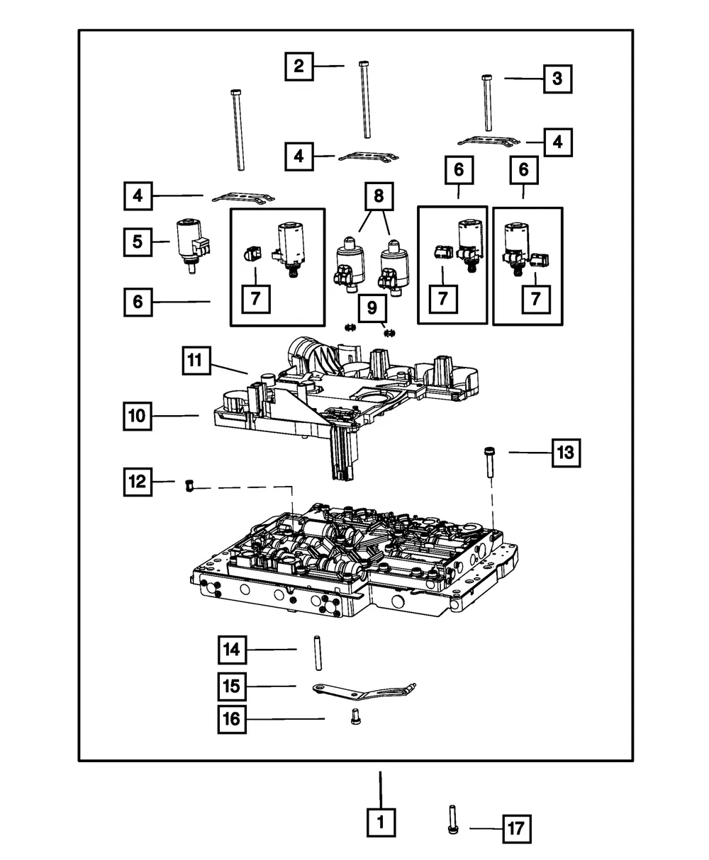 Complete Valve Body - Mopar (52108213ab)