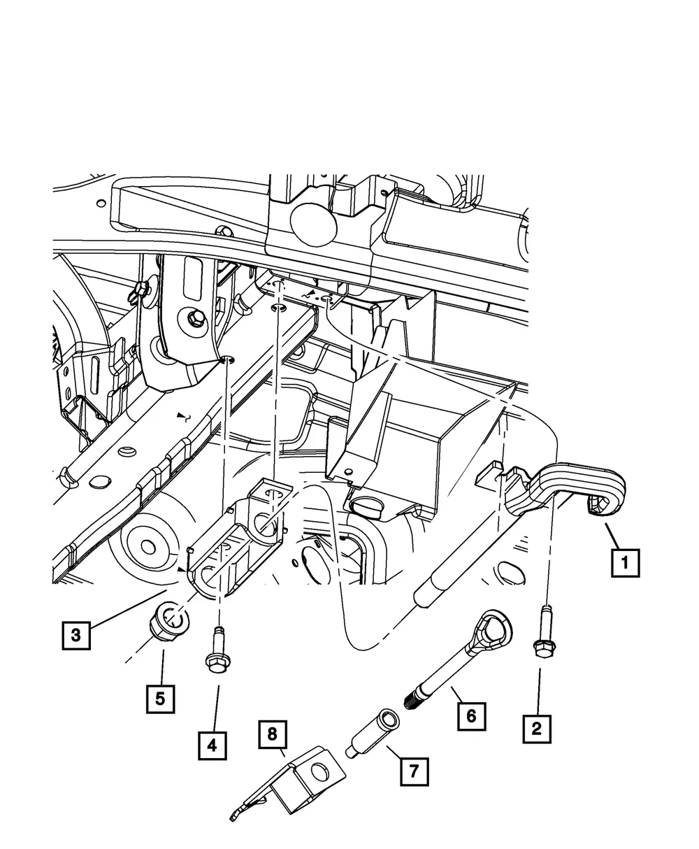 Tow Eye Retainer - Mopar (5291889ac)