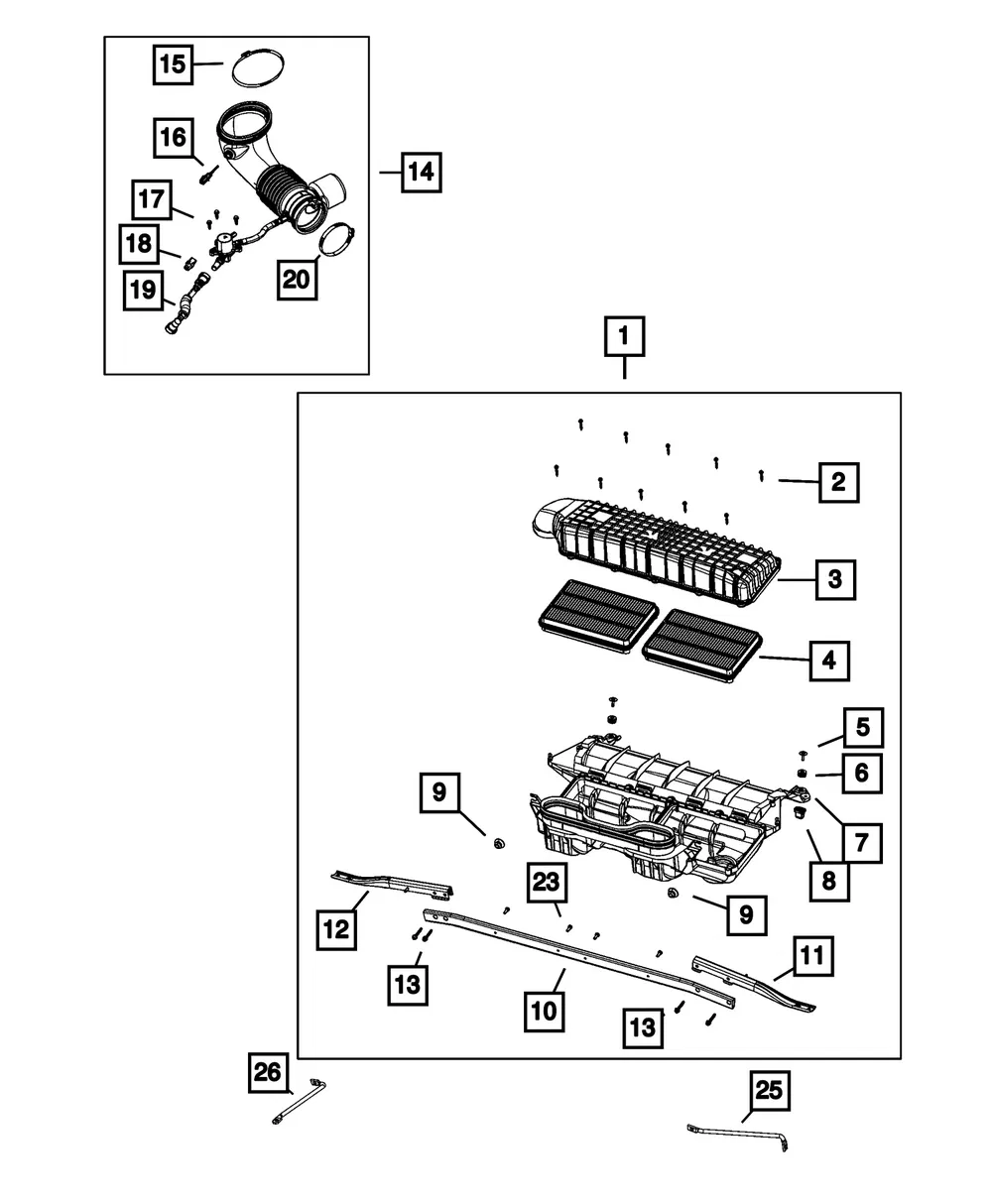 Insert - Mopar (53011566aa) - view 3