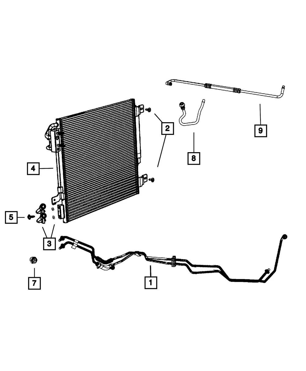 Supply & Return Tube & Hose - Mopar (55056624AD)