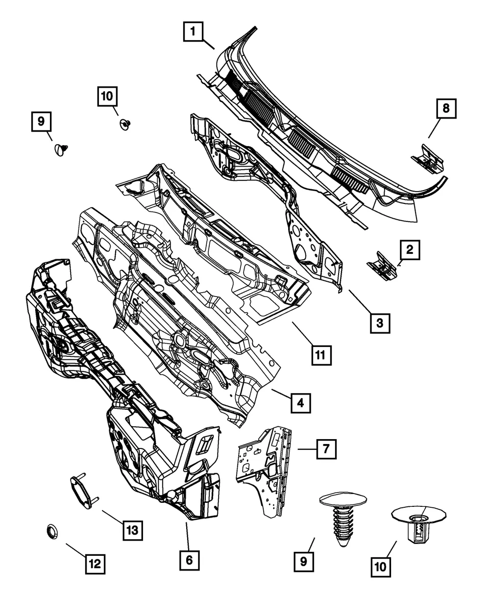 Cowl Panel - Mopar (55277424ab) - view 7