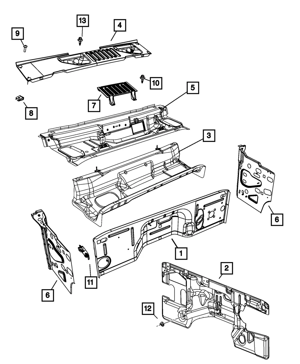 Plenum Panel - Mopar (55395299ae)
