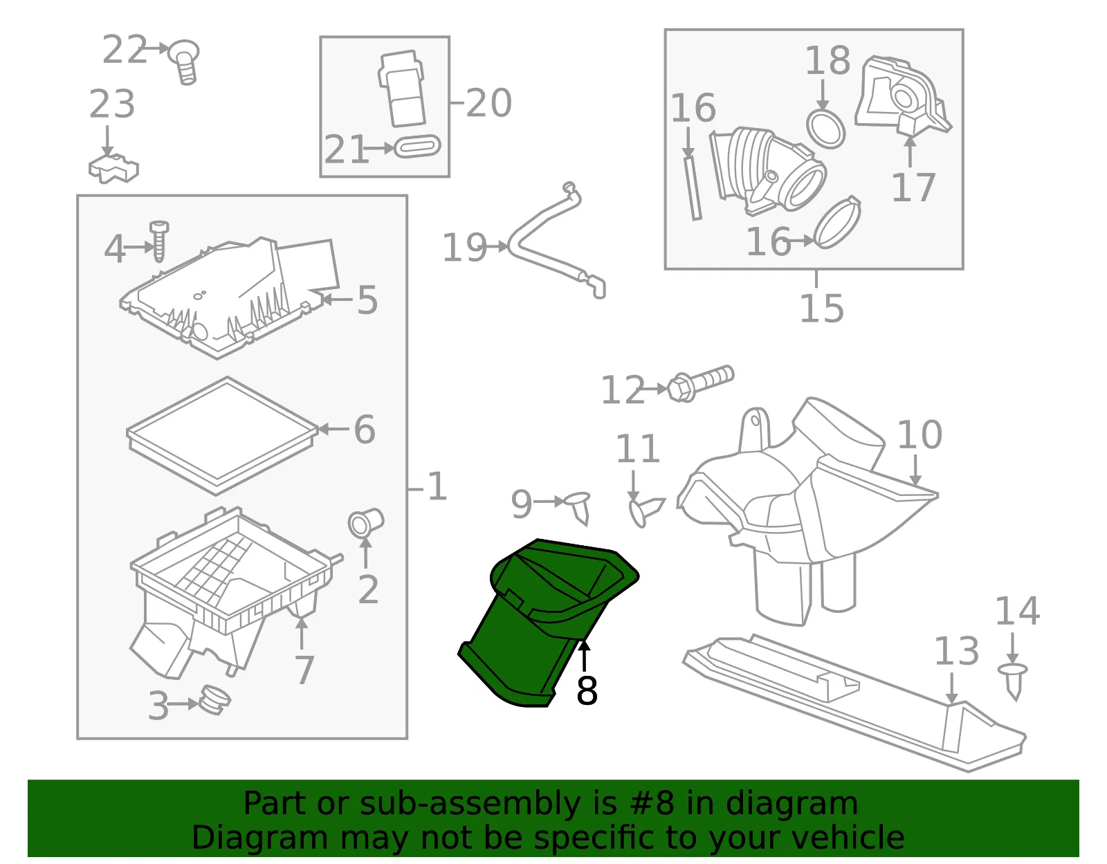 Air Cleaner Adapter - GM (55561770) - view 4