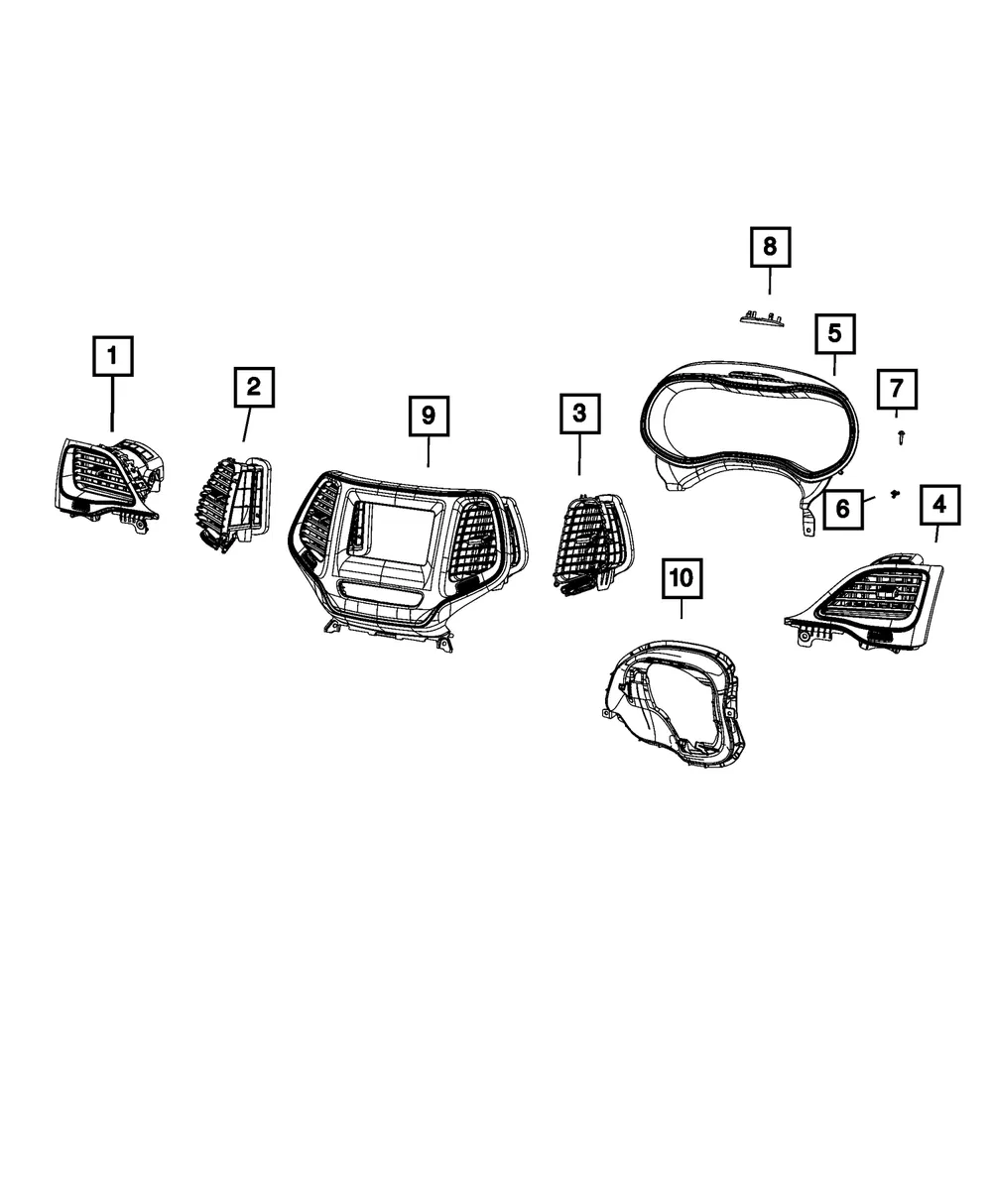 Screw Cover Cap - Mopar (5LF62DX9AA) - view 2