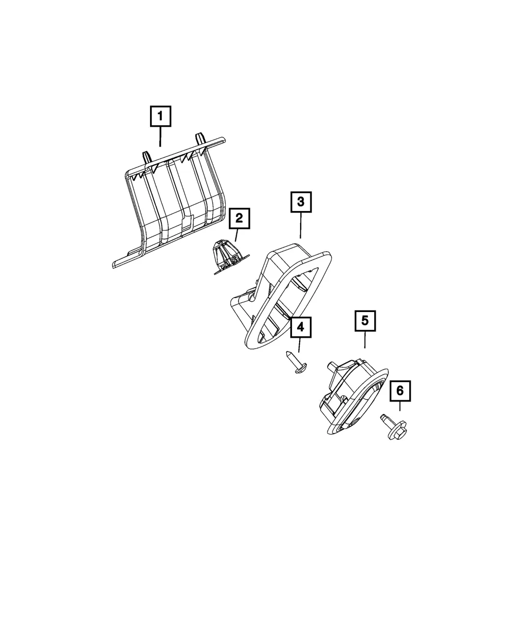 Coat Hook - Mopar (5SA96PD2AA) - view 5