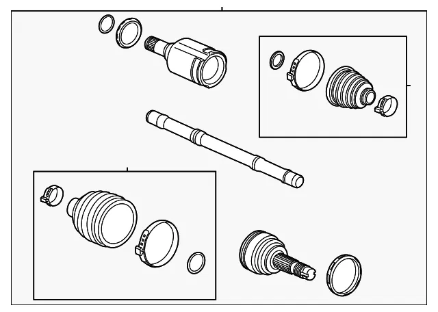 Front Passenger Side Half-Shaft - GM (60003682)