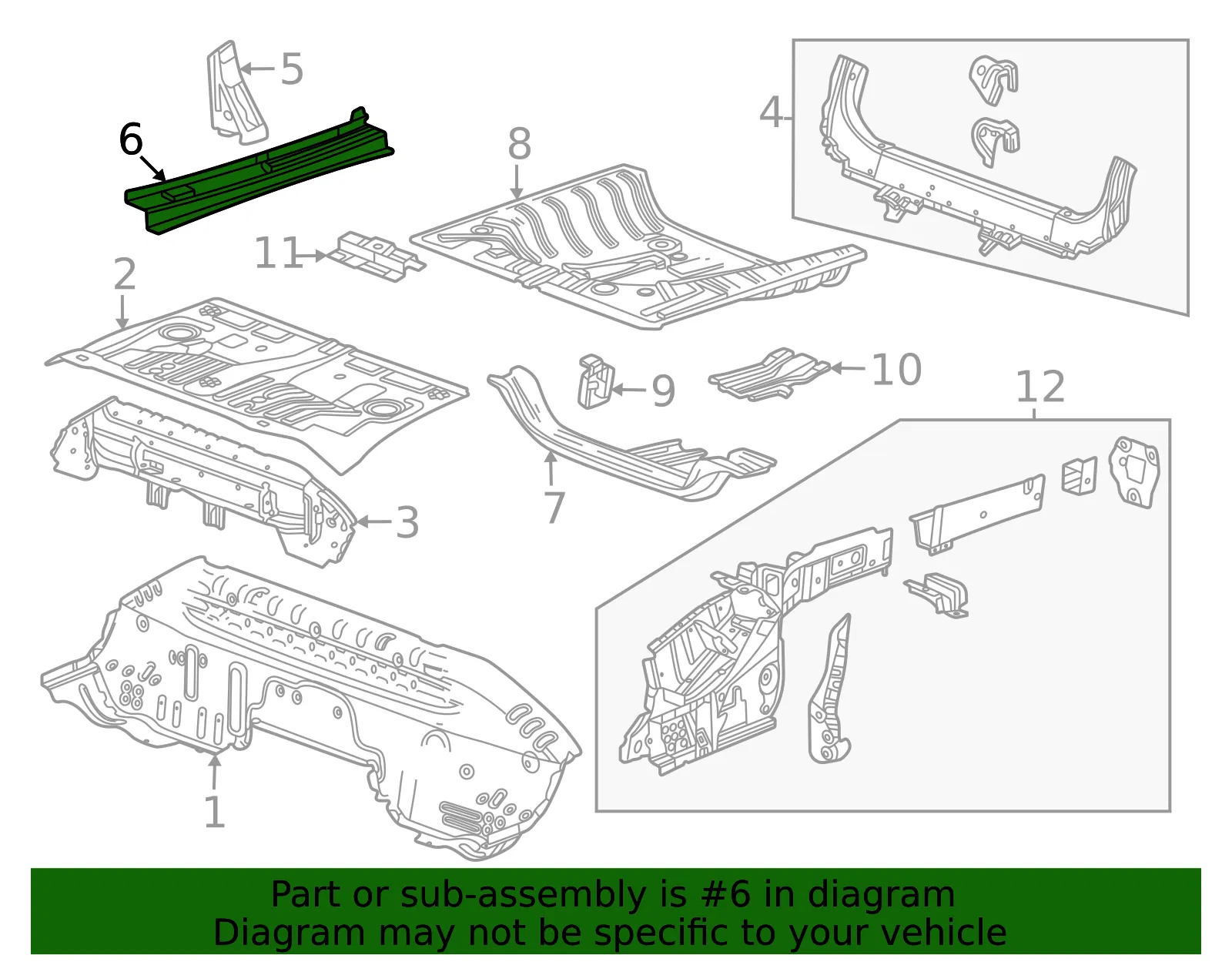 Floor Rail - GM (60005307) - view 3