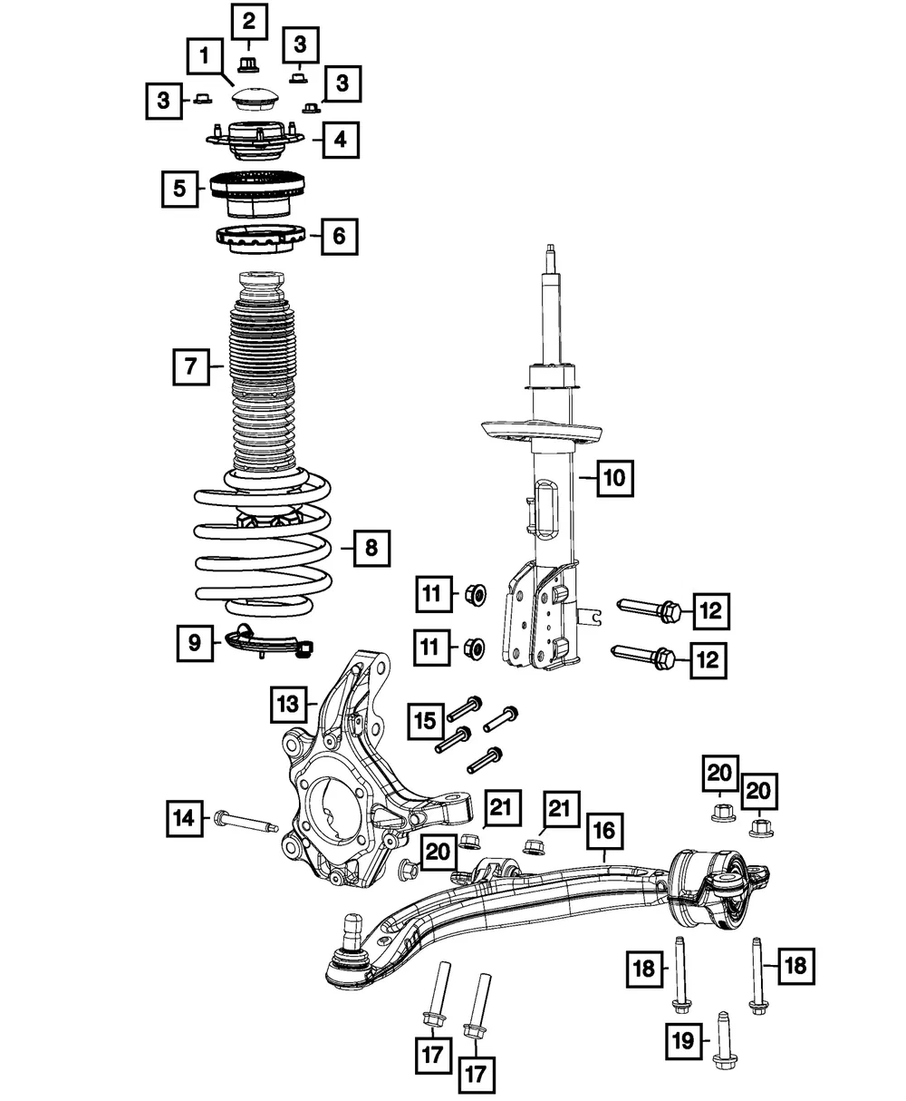 Nut - Mopar (6104720AA) - view 3