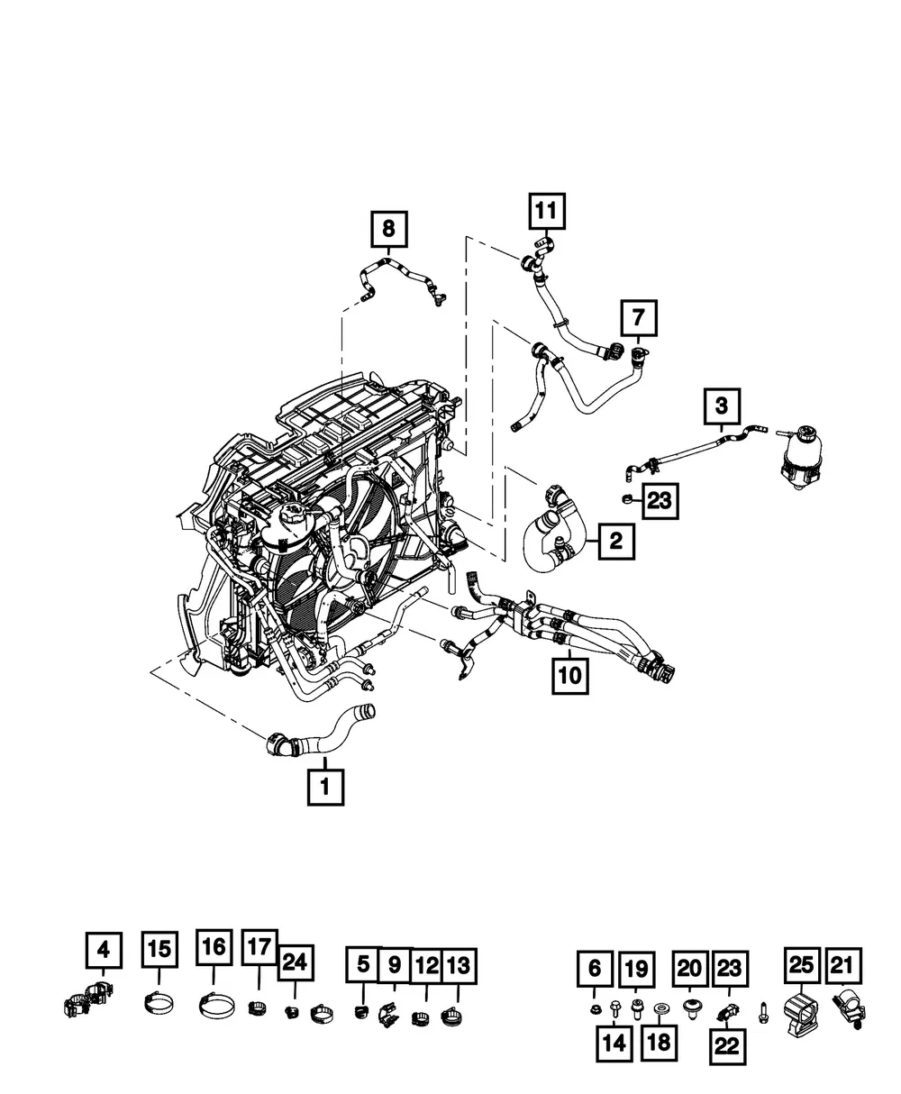 Hose Clamp - Mopar (6106139aa) - view 2