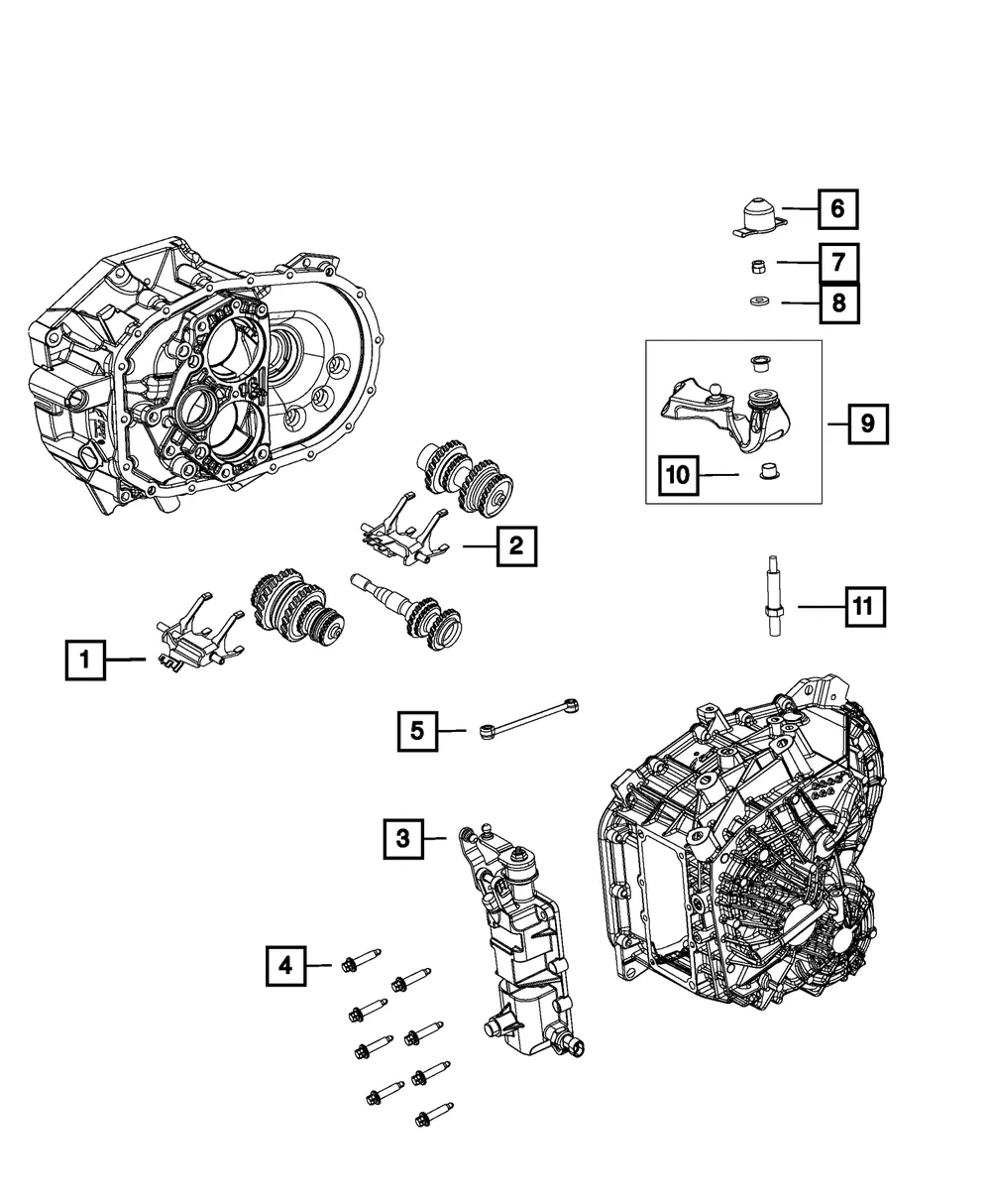 Hex Nut - Mopar (6106587aa)