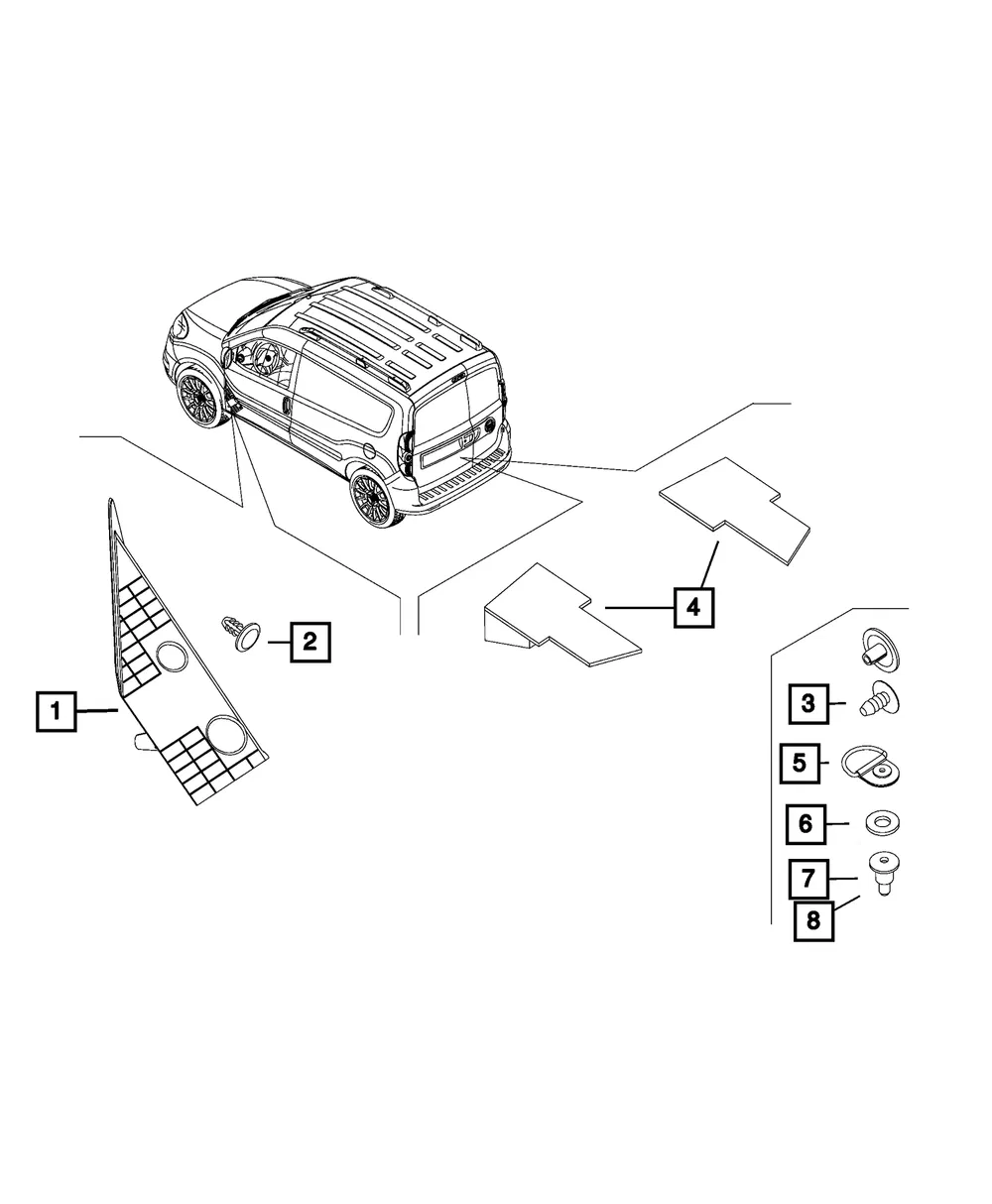Push Pin - Mopar (6106609aa)