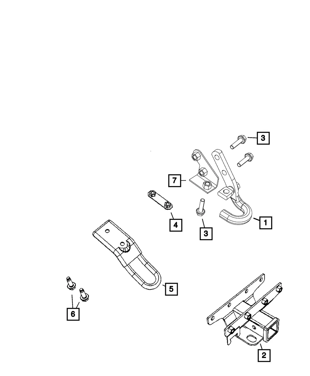 Hex Flange Locking Nut And Retainer - Mopar (6508831AA)
