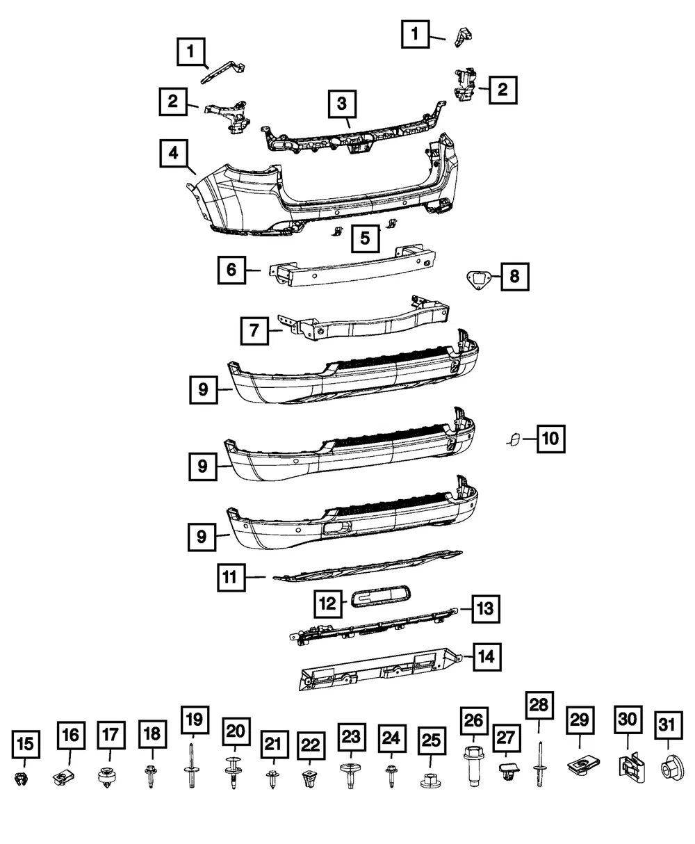 Push Pin - Mopar (6510898AA)